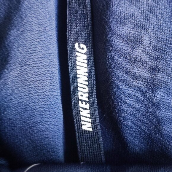 LIVESTRONG Nike Tempo Dri-fit running shorts men's size M navy blue w yellow - Picture 10 of 15